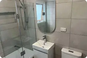 Luxury ensuite renovation featuring high-end bathroom features