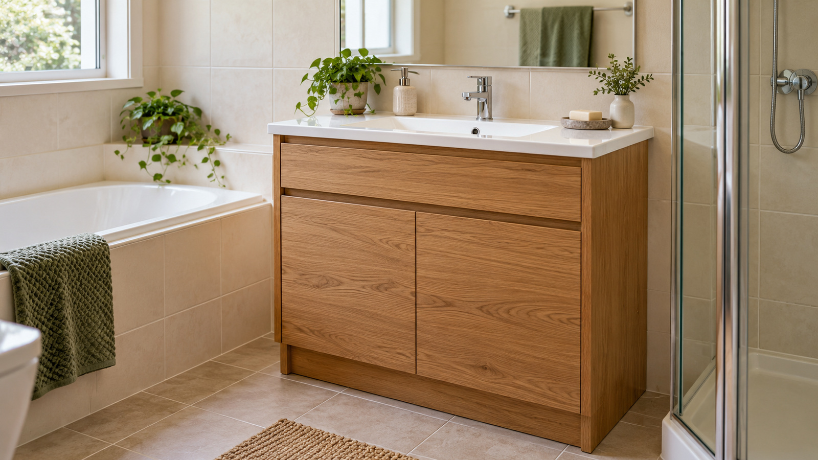 Can you replace a vanity without renovating the bathroom?